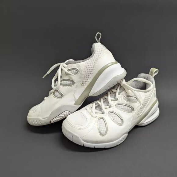 Wilson Evolution Wildcard Leather Tennis Shoes S1570 Women's SZ 5 White Sneakers - Picture 1 of 6